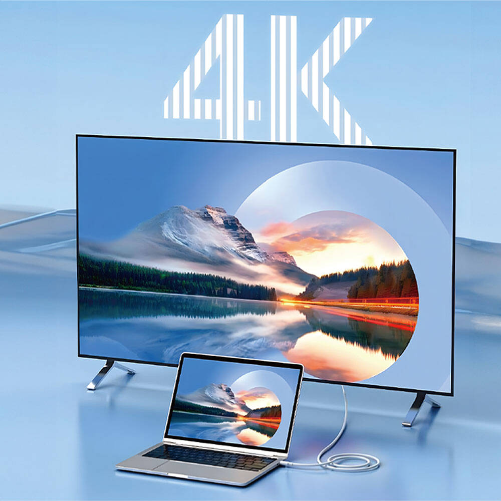 Wiwu Wi-PS001 Type-C to HDMI (4K@60Hz) PD Şarj ve Projeksiyon Kablosu 1.8M Wiwu Wi-PS001 Type-C to HDMI (4K@60Hz) PD Şarj ve Projeksiyon Kablosu 1.8M